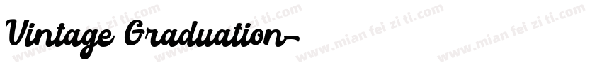 Vintage Graduation字体转换